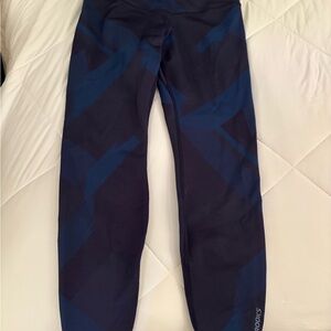 Brooks Dark Blue Patterned Leggings